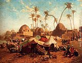 Karl Wilhelm Gentz Bedouincamp painting